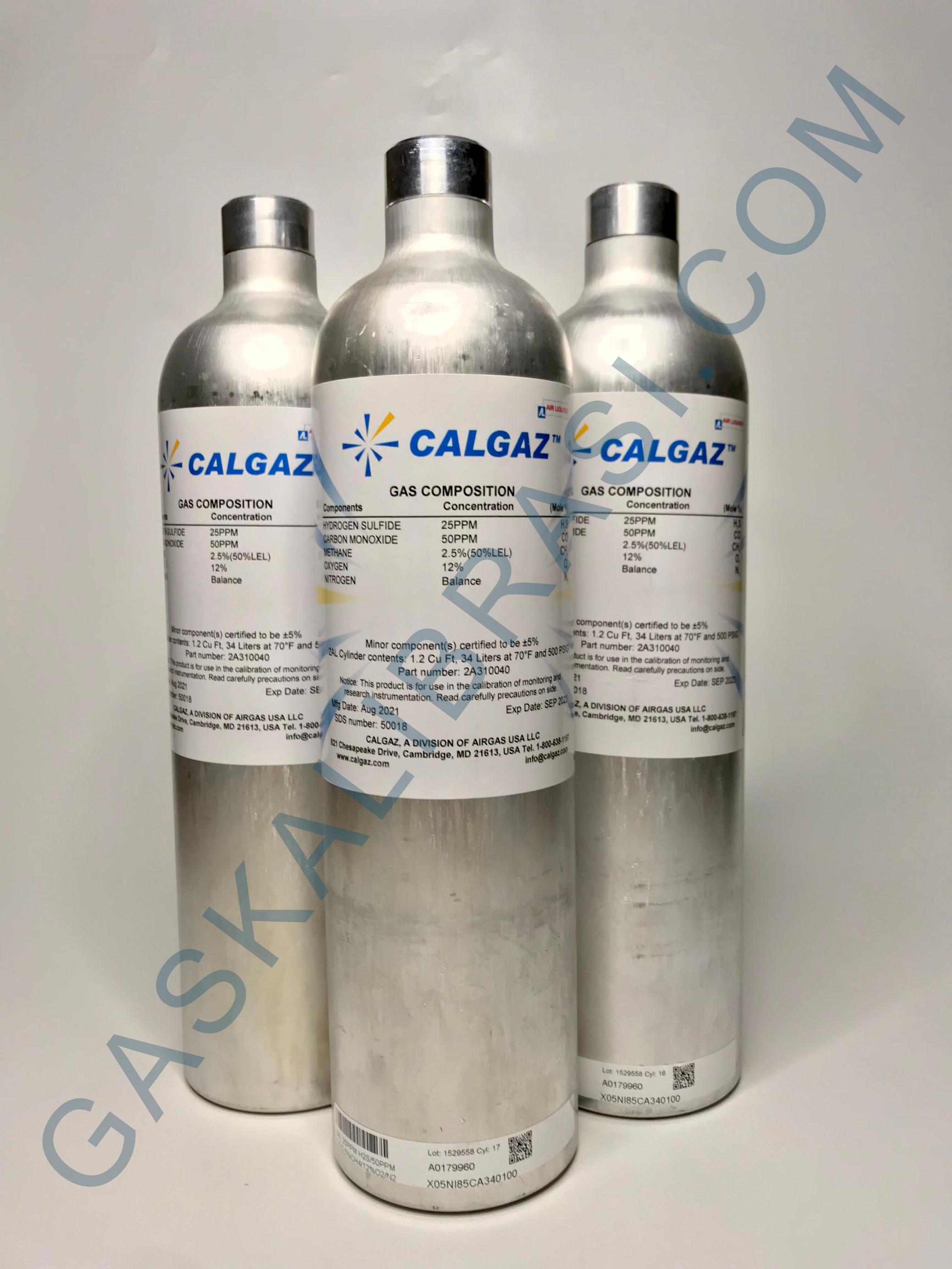 Gaskalibrasi - GAS KALIBRASI / SPAN GAS CALGAZ (MIXED GAS) 34 LITER