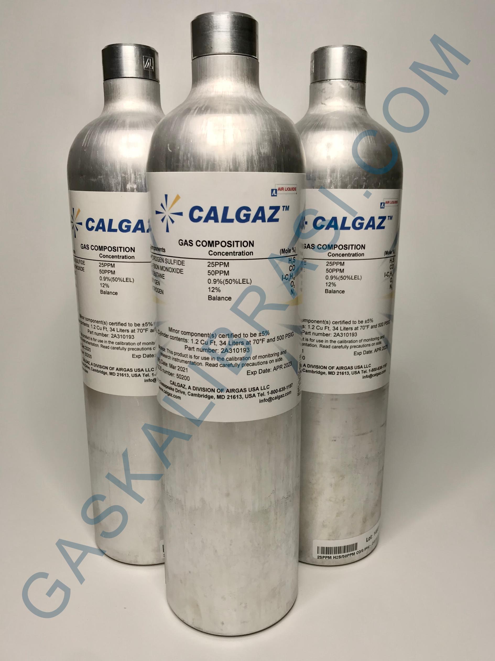 Gaskalibrasi - GAS KALIBRASI / SPAN GAS CALGAZ (MIXED GAS) 34 LITER