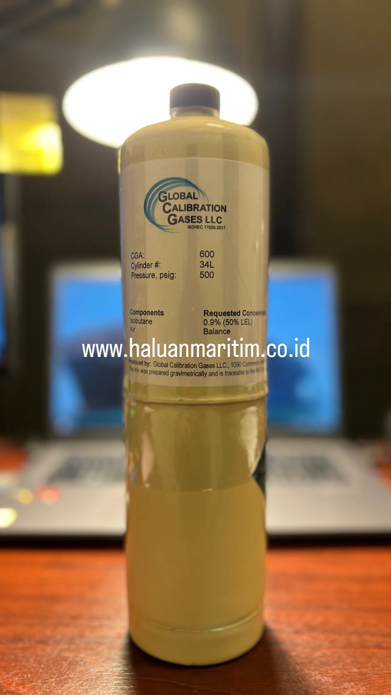 SPAN GAS 0.9%(50%LEL) ISOBUTANE AIR BALANCE 34 LITER