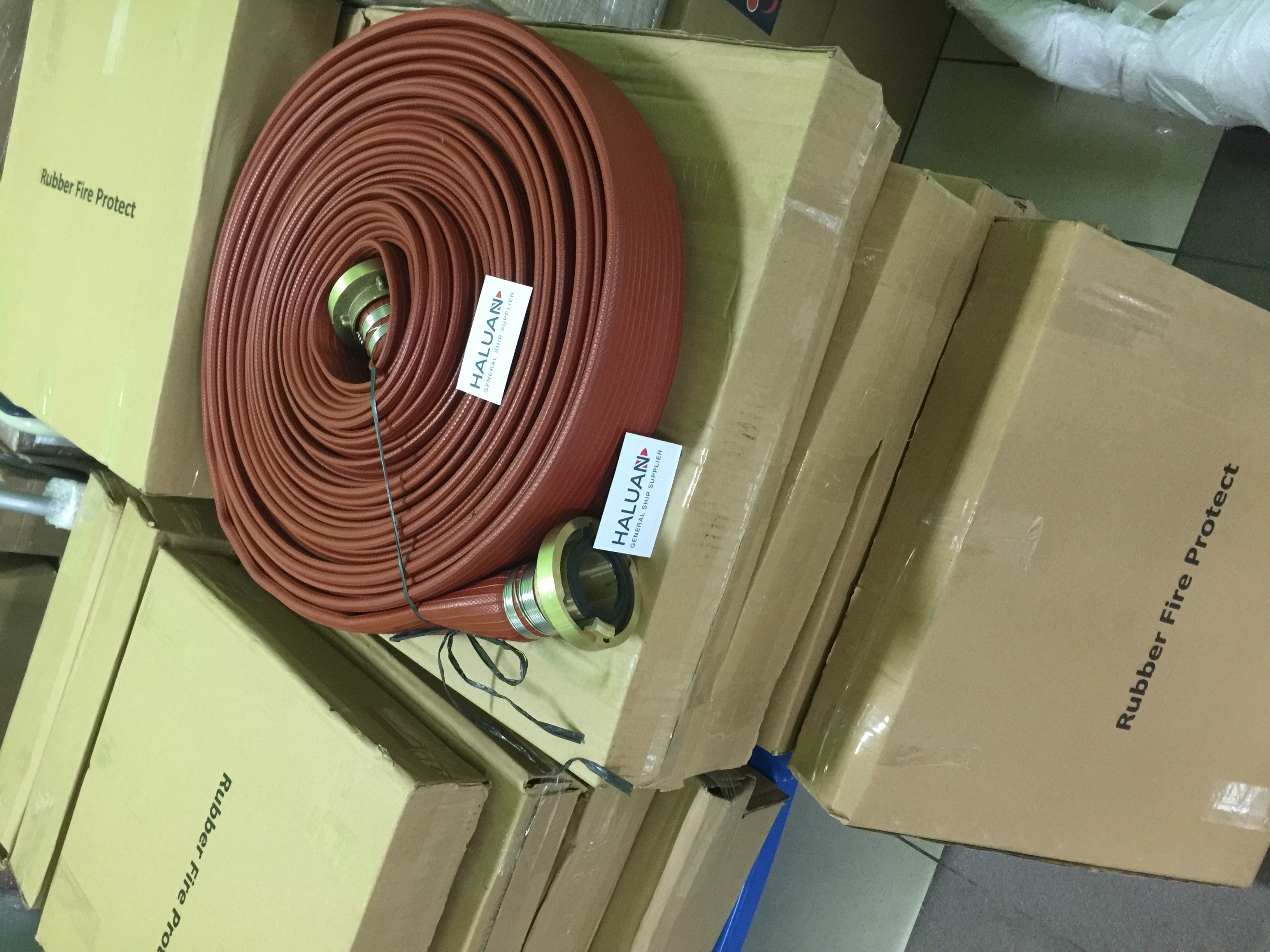 IMPA 330732 - FIRE HOSE INNER/OUTER SYNTHETIC RUBBER 50MMX30MTR W/ STORZ FIRE HOSE COUPLING 50MM - IMPA 330875 