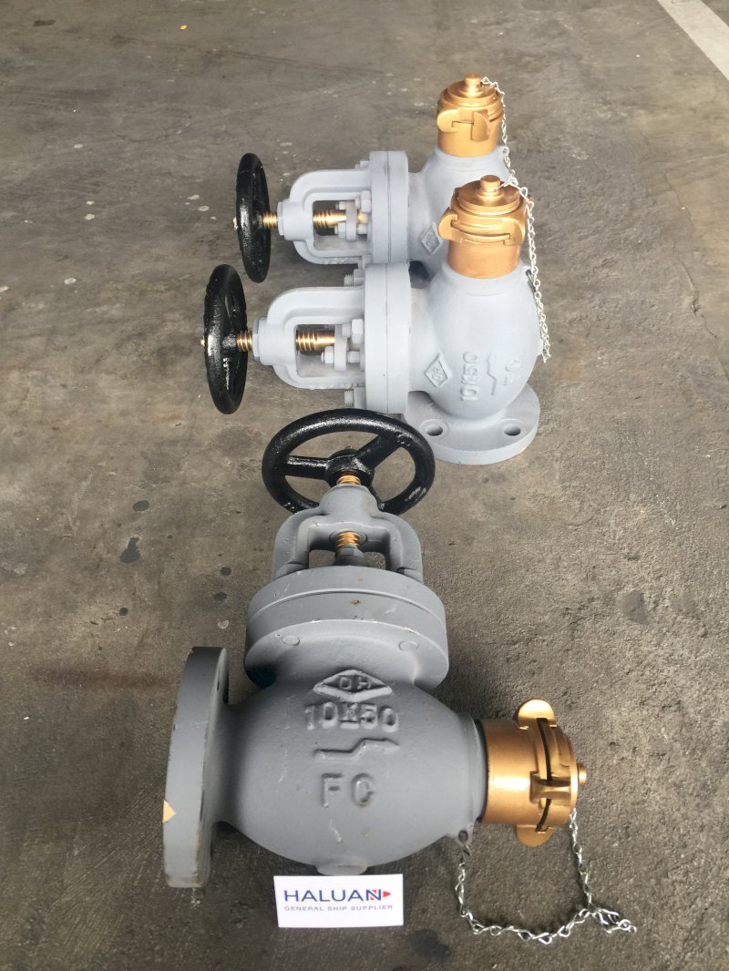 Globe Hose Valve, Brass, 10K-50 Nakajima 2