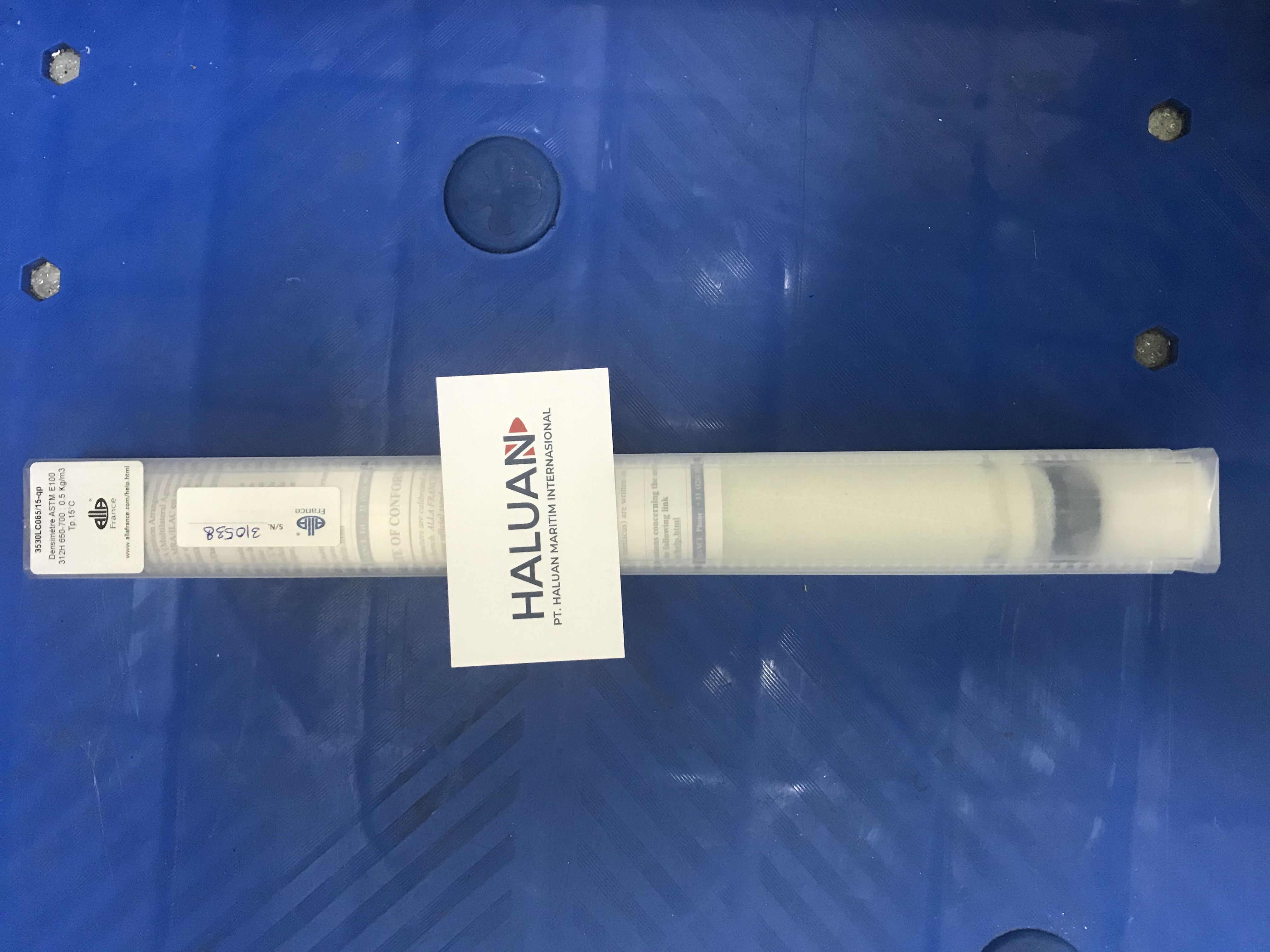 Hydrometer ASTM 312H 0.650-0.700 g/ml : 0.0005 g/ml Tp.15ºC Lg 330mm 