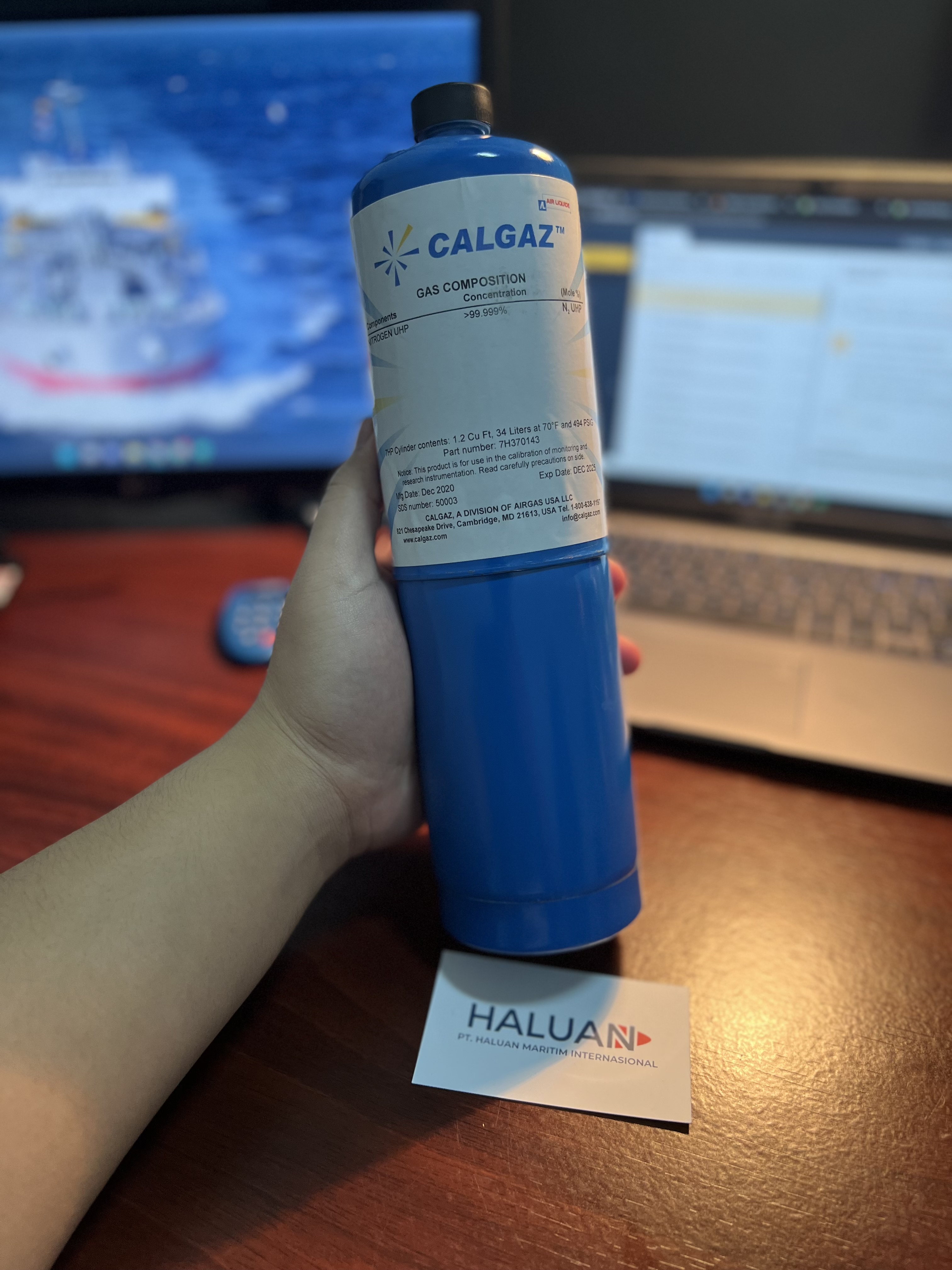 GAS KALIBRASI / SPAN GAS CALGAZ 34 LITER N2 (NITROGEN) UHP >99.999%