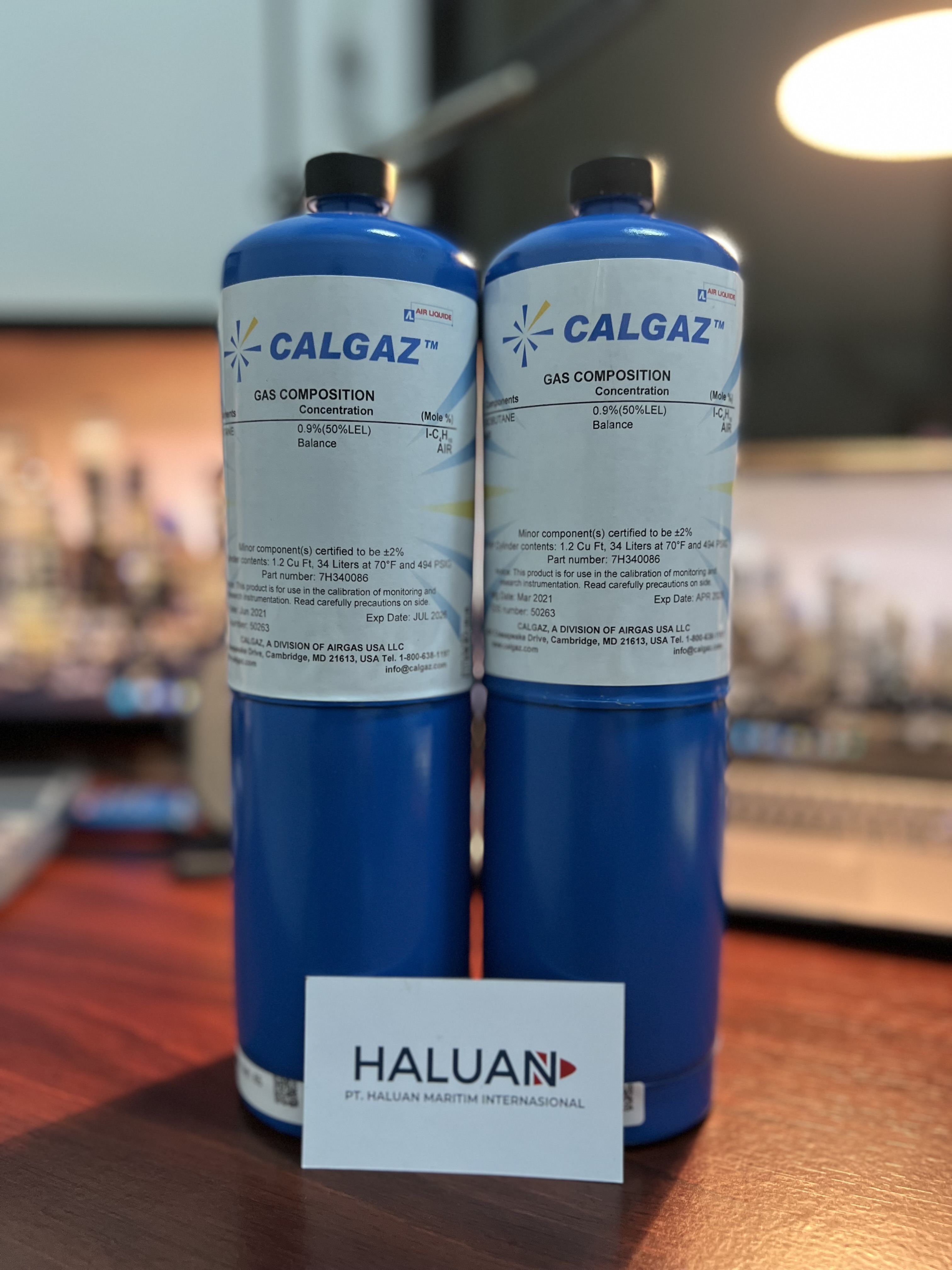 GAS KALIBRASI / SPAN GAS CALGAZ 34 LITER 0.9% ISOBUTANE/BALANCE AIR